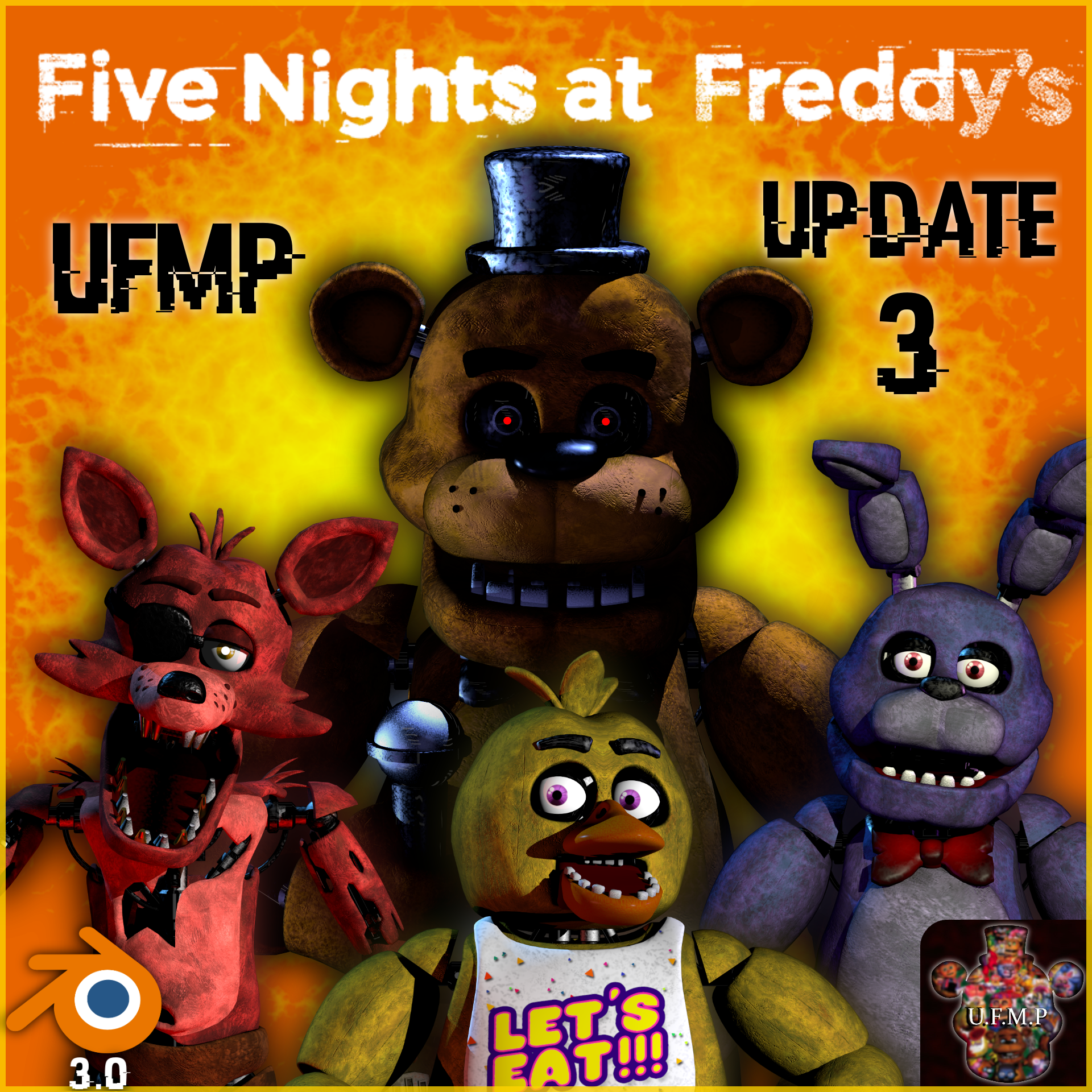 I decided to remake some shots from FNAF 1. Enjoy! (Models by the UFMP  team) : r/fivenightsatfreddys