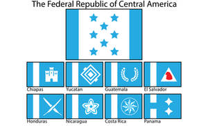 Flags of the F.R. of Central America
