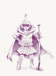 DSC Hit-Girl - sketch by Inkhaust