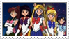 Sailor Moon - inner senshi - stamp 64 by kas7ia