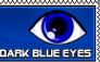 Dark blue eyes - stamp