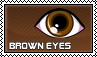 Brown eyes - stamp