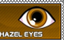 Hazel eyes - stamp