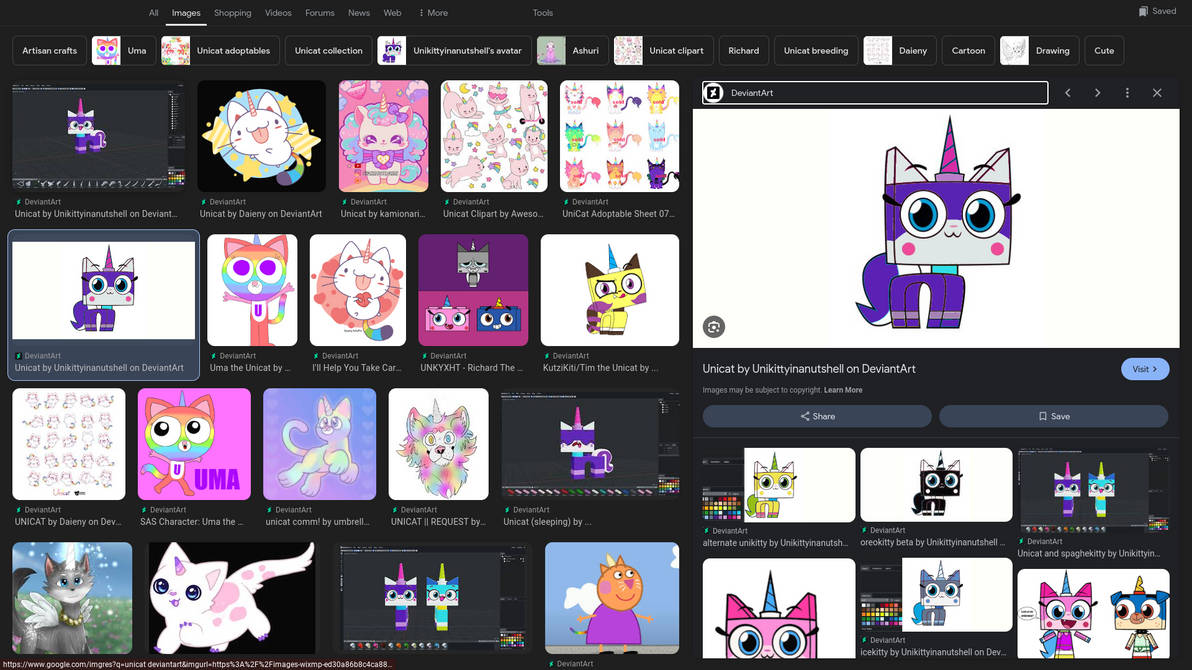 I searched Unicat and......... by Unikittyinanutshell on DeviantArt