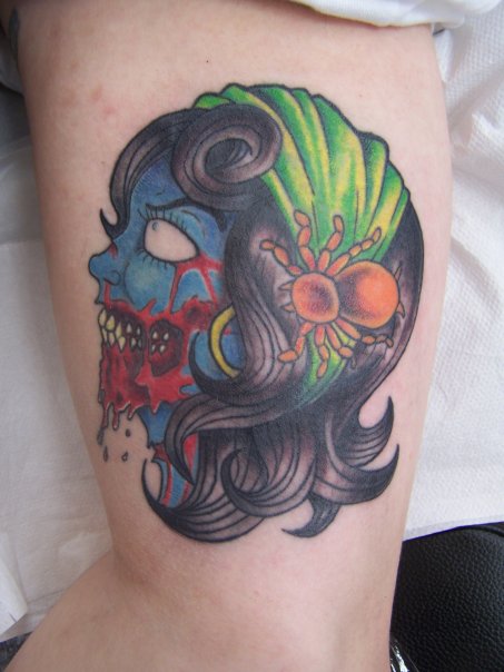 Gypsy Zombie Tattoo finished