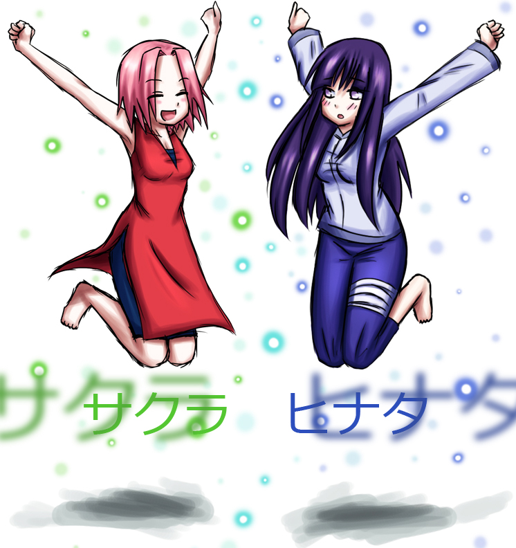 Sakura and Hinata