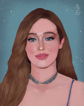 Alycia Debnam-Carey Portrait Art by Oz Galeano