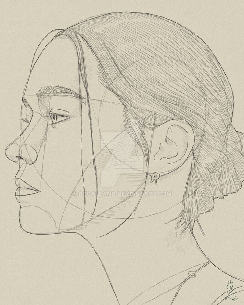 Side Face Portrait Sketch 21 by OzGaleano on DeviantArt