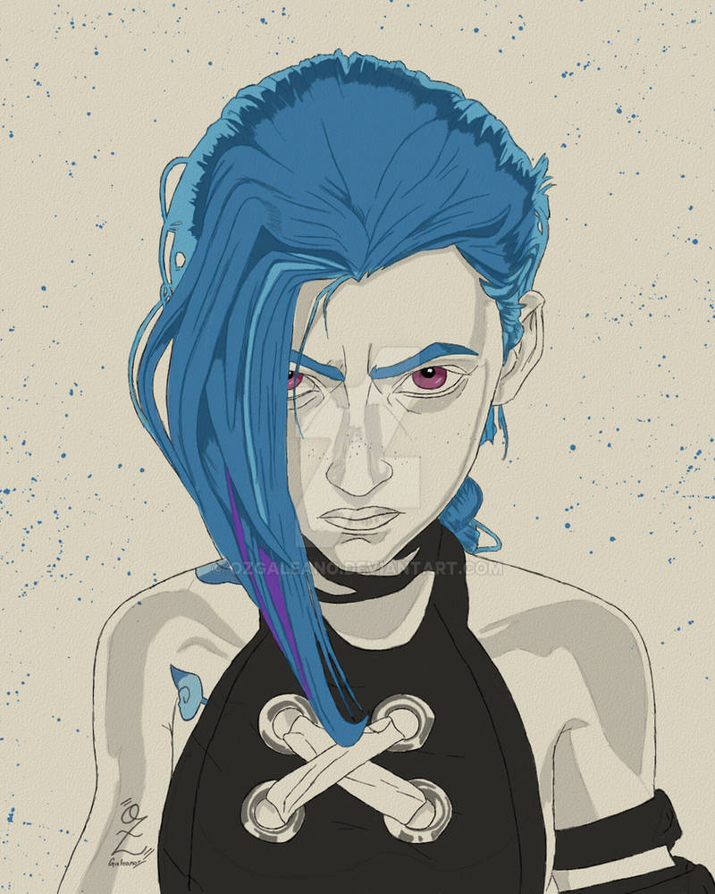 Jinx Arcane Drawing Sketch by Oz Galeano by OzGaleano on DeviantArt