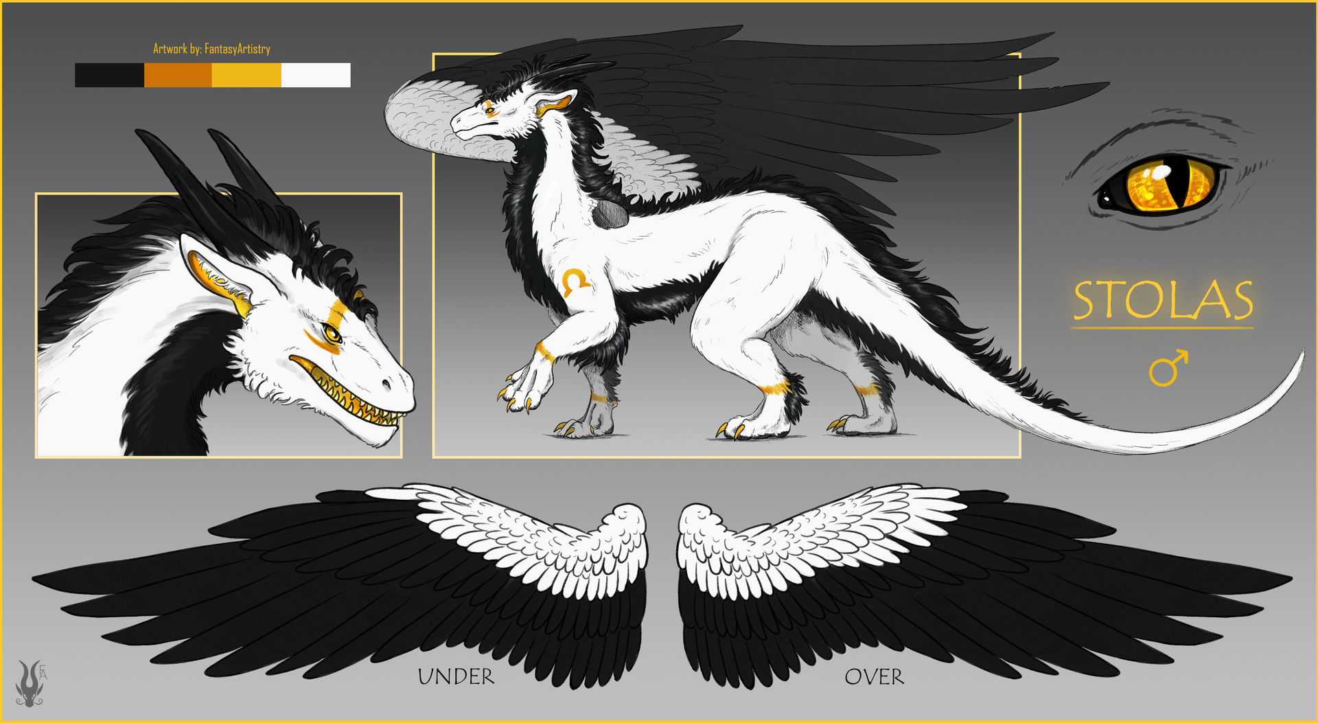 Stolas Hand Reference Stolas - ref sheet commission by FantasyArtistry on DeviantArt