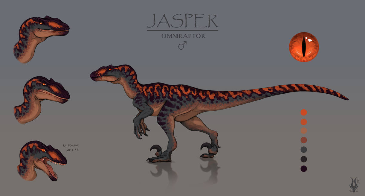 Onmi Raptor Jasper (the isle fanart)-Omniraptor OC by FantasyArtistry on DeviantArt