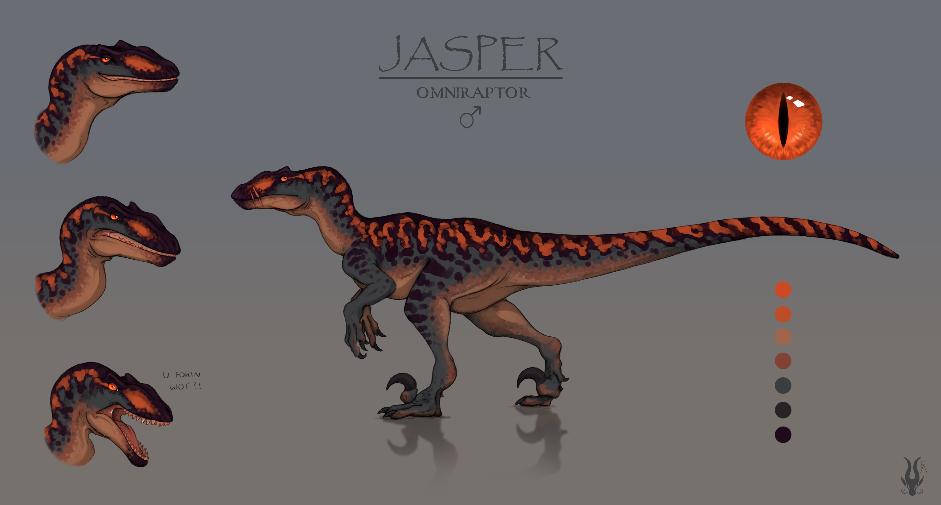 Jasper (the isle fanart)-Omniraptor OC by FantasyArtistry on DeviantArt