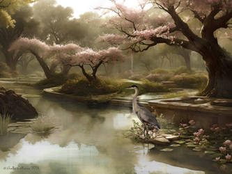 Heron In Spring