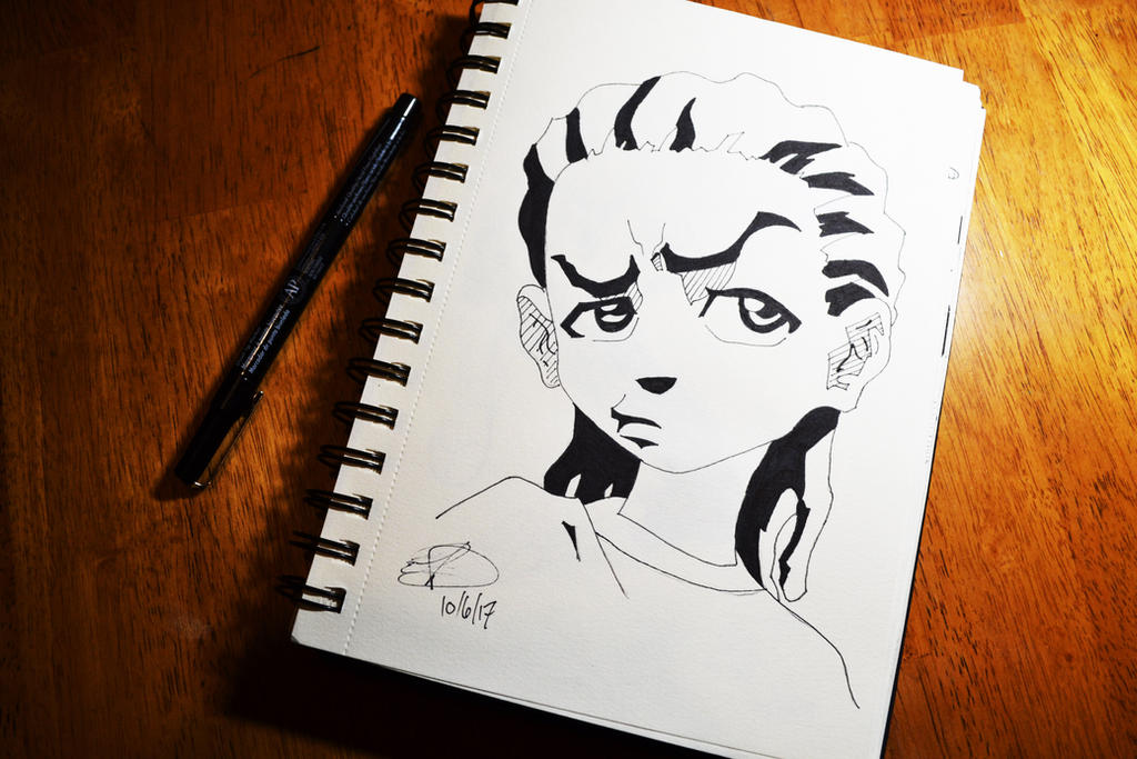 Boondocks Custom Riley Inktober 2017 Day 6: The Boondocks Riley by crimsonraven890 on DeviantArt