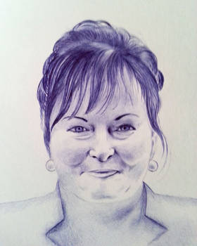 Quick portrait of my mother (lower quality)