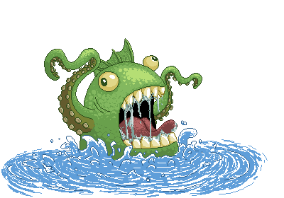 Lake monster Zeh