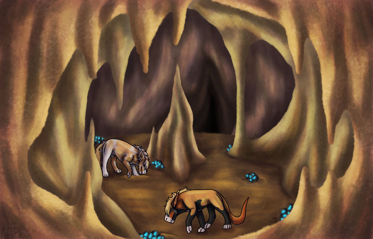 Within a Cave by NamesisWolf on DeviantArt