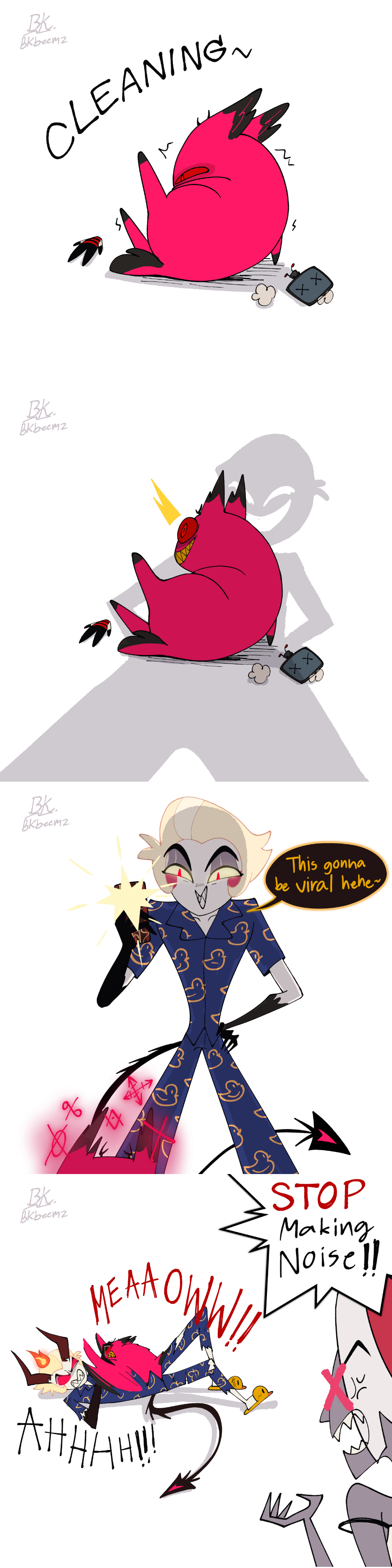 Alastor Cursed Cat Vs Lucifer By BKbeemz On DeviantArt alastor-cursed-cat-vs-lucifer-by-bkbeemz-on-deviantart