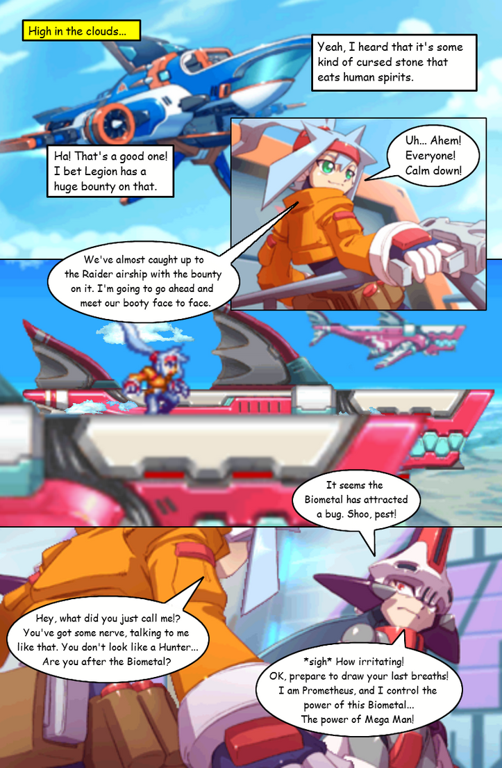 Mega Man ZX Issue 2: Page 1 by RadzHedgehog on DeviantArt