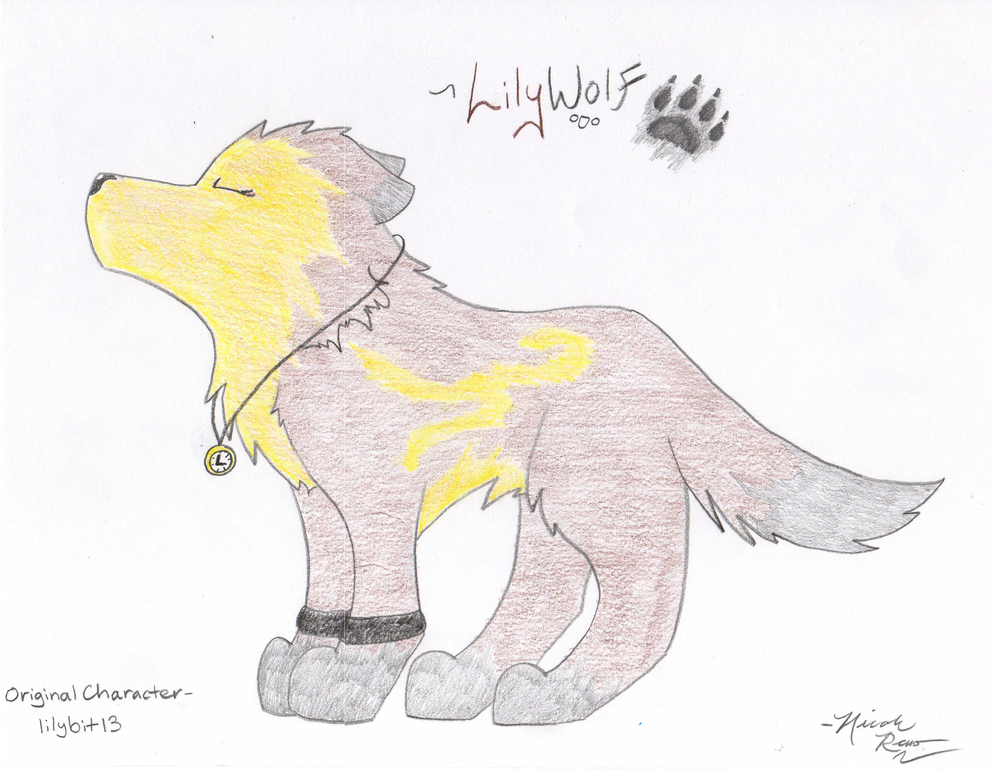 Lilybit as a Wolf - Request
