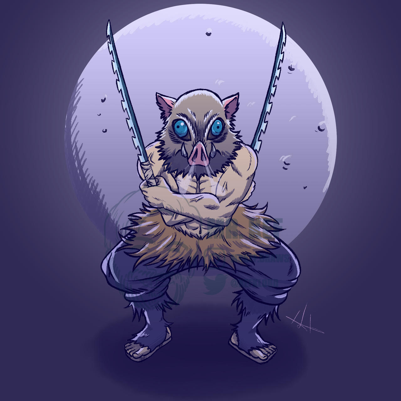 Inosuke (Mask On) by Kefkloud on DeviantArt