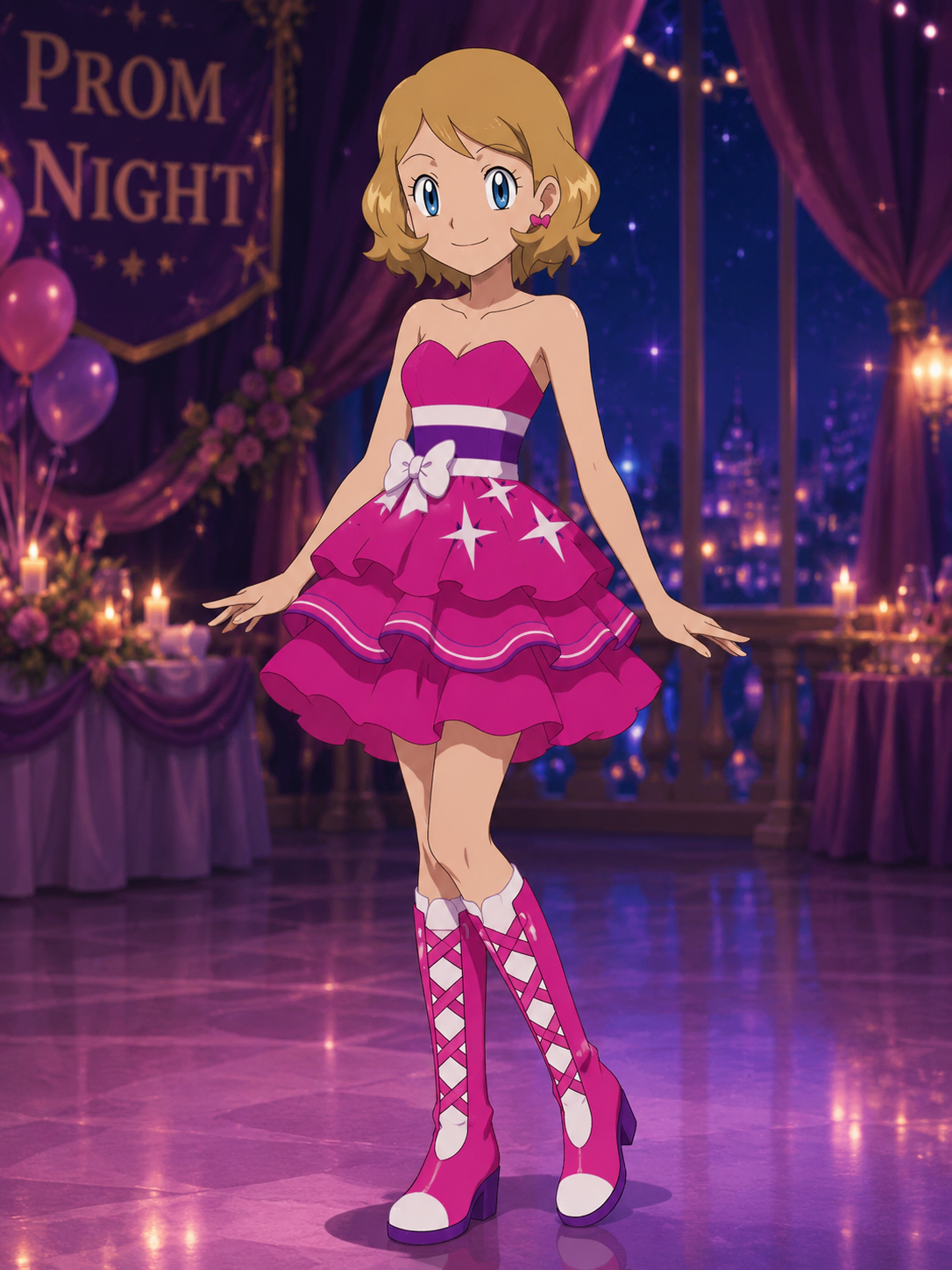 pokemon serena pink dress Serena