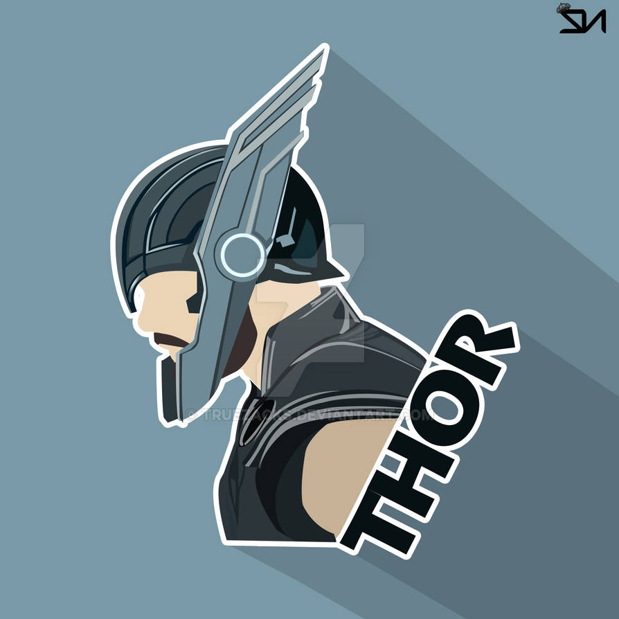Thor Vector Portrait by Truezacks on DeviantArt