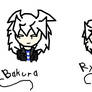 Chibi Bakura and Chibi Ryou