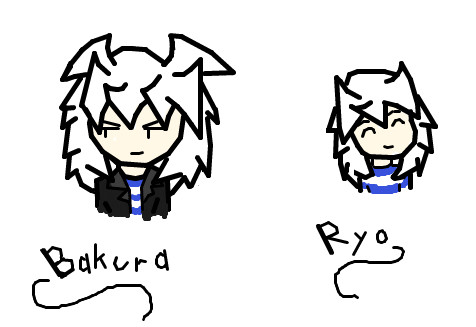 Chibi Bakura and Chibi Ryou