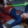 Supergirl vs the kryptonite laser
