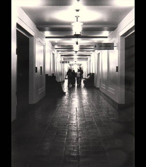 lighted corridor