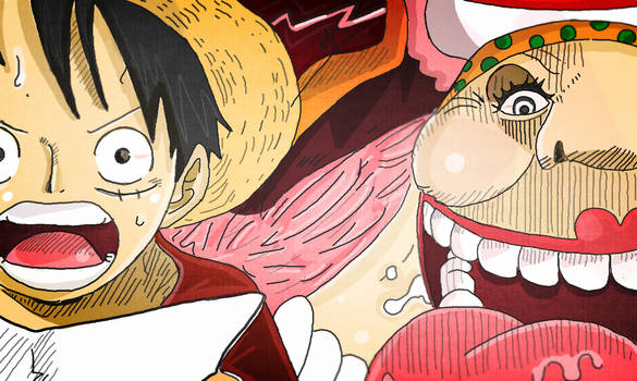 Big Mom Vs Monkey D Luffy One Piece Chapter 7 By Amanomoon On Deviantart
