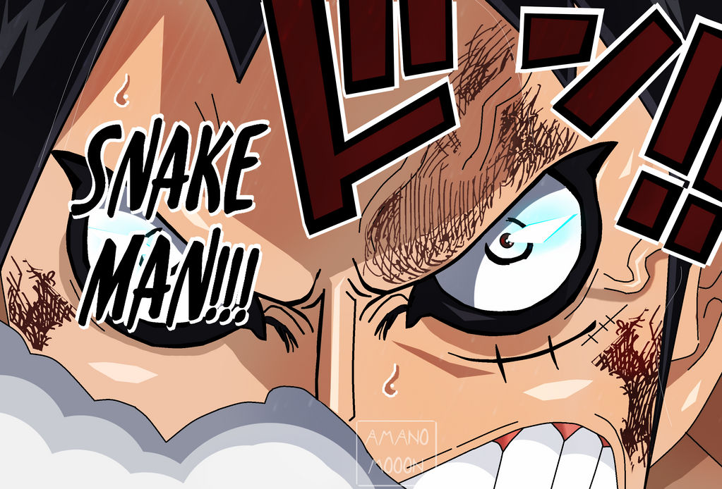 One Piece Chapter 4 Gear 4 Snake Man Colors By Amanomoon On Deviantart