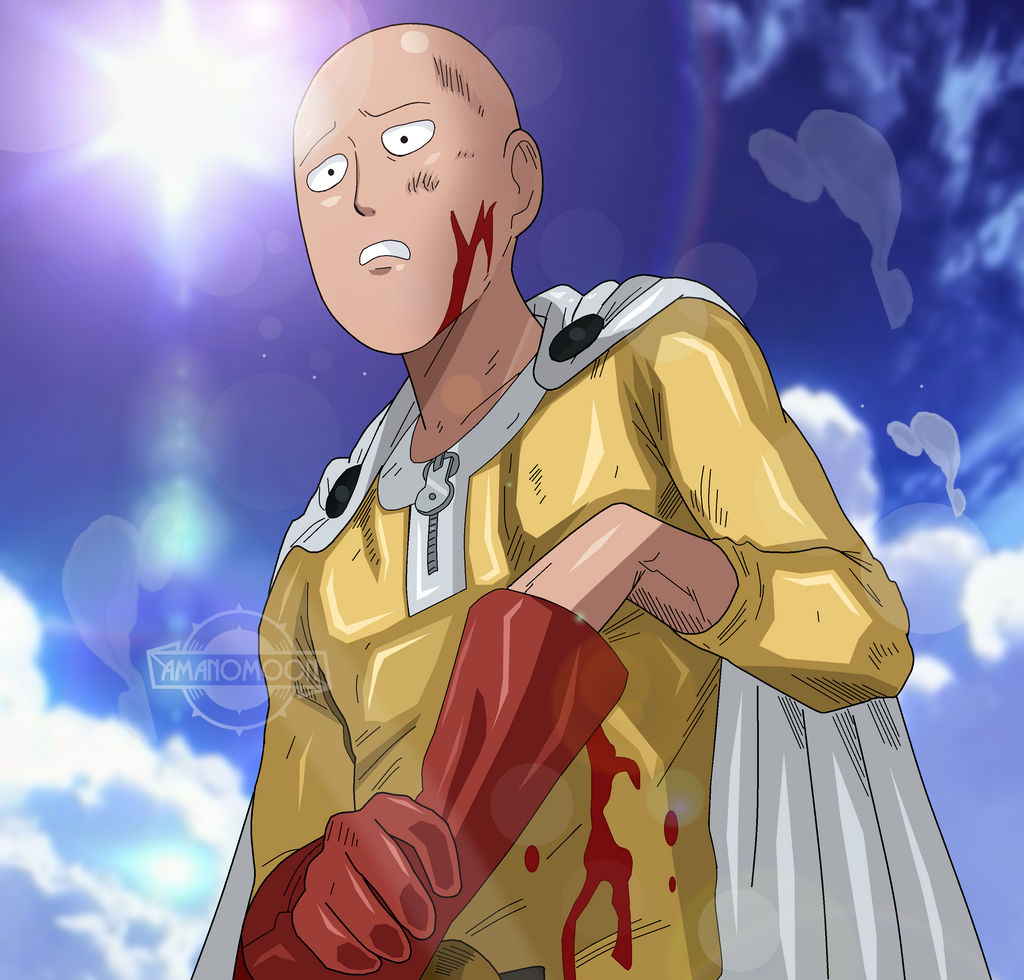 One Punch Man Saitama Colors Manga Anime Fighting by Amanomoon on