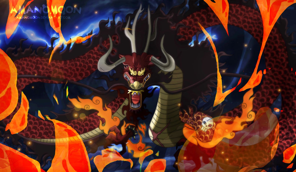 One Piece 921 Kaido Dragon Form Wano Kuni Colors by ...