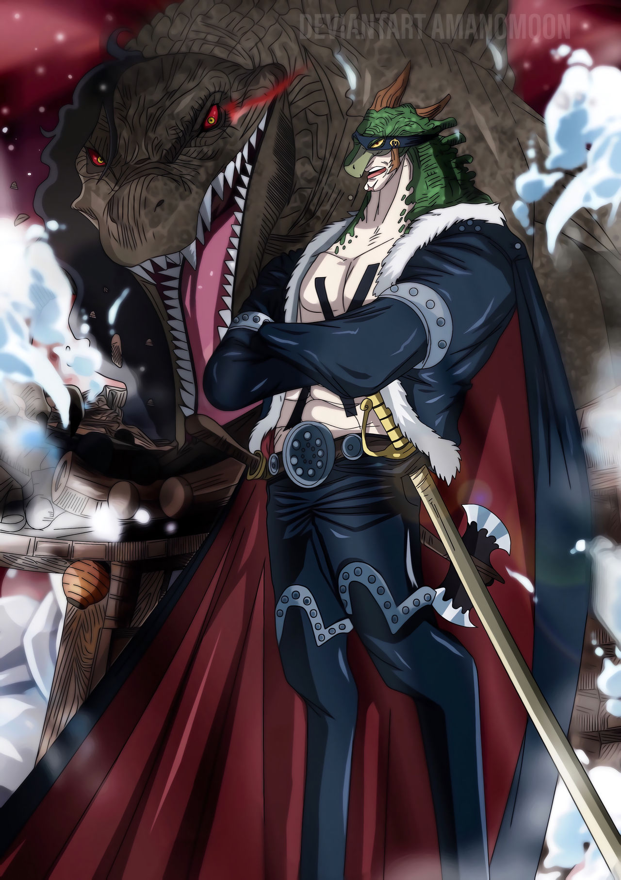 One Piece Chapter 929 X Drake Page One Colors By Amanomoon On Deviantart One Piece Chapter 929 X Drake Page One Colors By Amanomoon On Deviantart