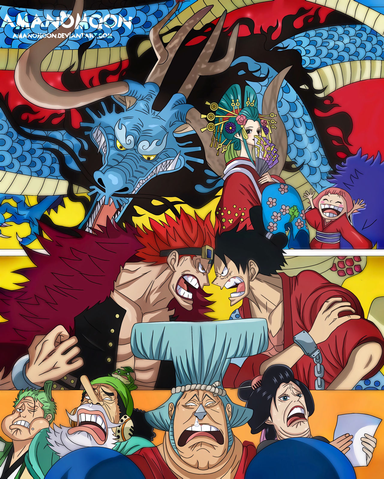 One Piece Volume 92 Cover Arrwork Wano Kuni Toei By Amanomoon On Deviantart