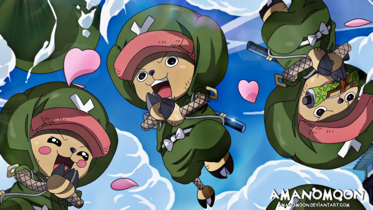 One Piece Wano Kuni Anime Chopper Ninja Clones HD by Amanomoon on DeviantArt