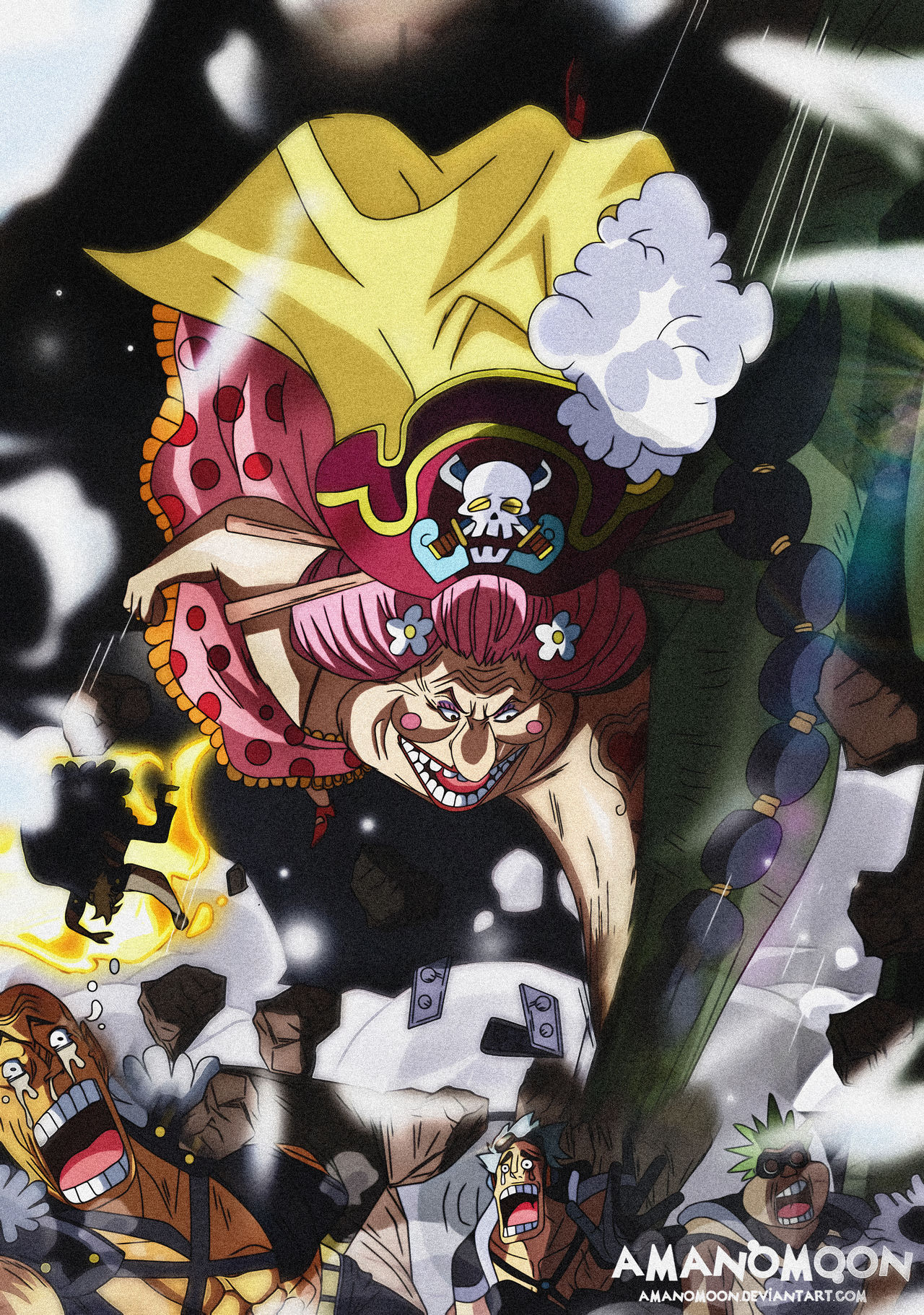 One Piece Chapter 945 Big Mom Vs Queen Colored By Amanomoon On Deviantart One Piece Chapter 945 Big Mom Vs Queen Colored By Amanomoon On Deviantart