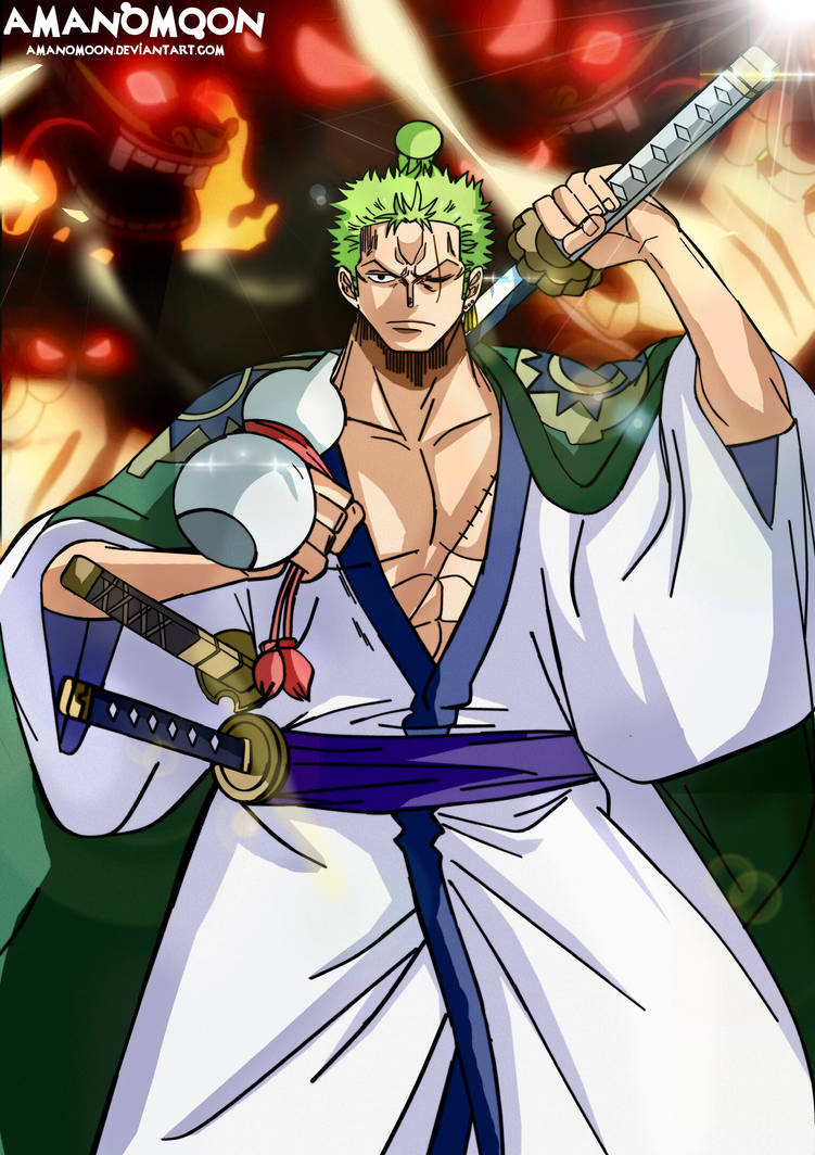 Zoro One Piece Wano One Piece Wano Kuni Arc Zoro Orochi Poster Anime by Amanomoon on DeviantArt