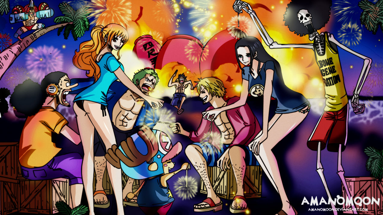 One Piece Chapter 952 Cover Mugiwara Firework Colo By Amanomoon On Deviantart