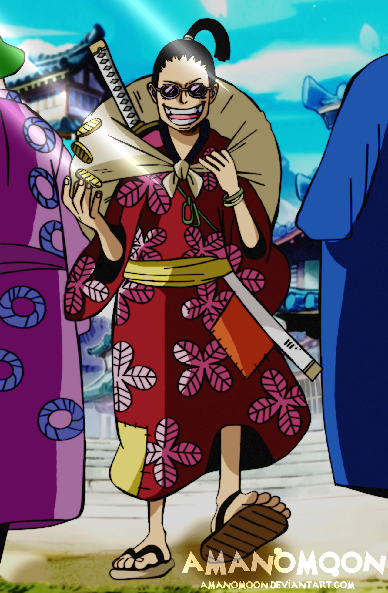 One Piece Chapter 960 Denjiro Oden Vs Bord Wano By Amanomoon On Deviantart