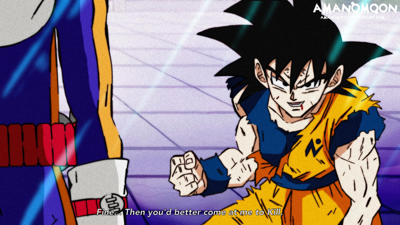Dragon Ball Super Goku Vs Merus Anime Style By Amanomoon On Deviantart