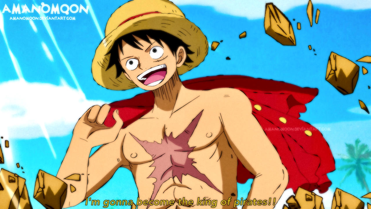 One Piece Magazine Cover Luffy Anime Adaptation HD by Amanomoon on