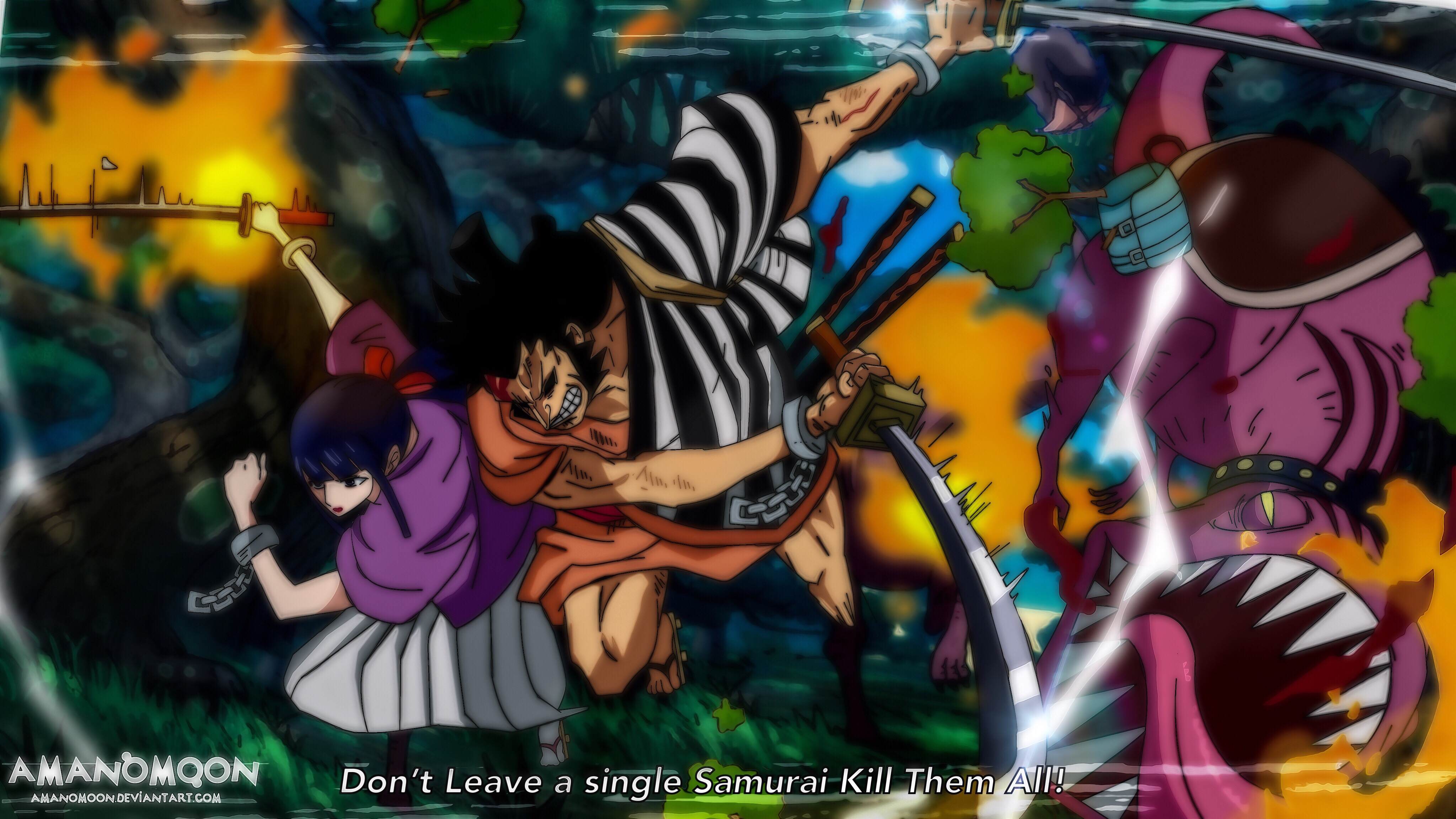 One Piece Chapter 983 Luffy vs Ulti Anime Style by Amanomoon on DeviantArt