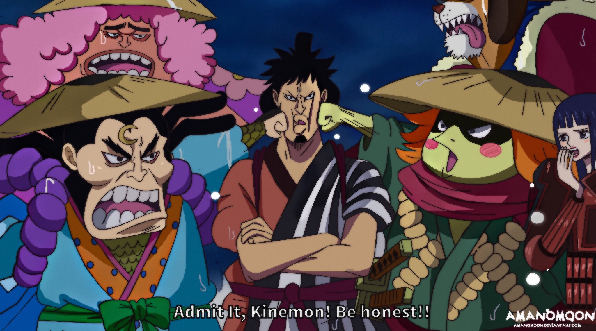 One Piece Chapter 976 Kinemon Nine Red Scabbards By Amanomoon On Deviantart
