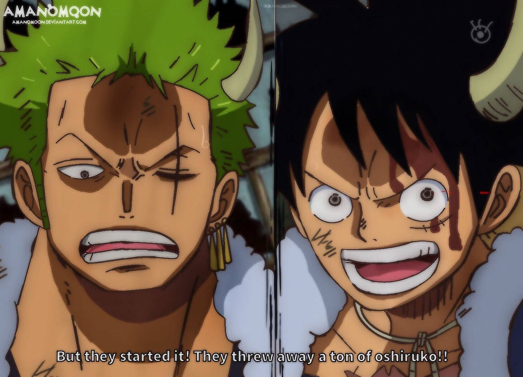 One Piece Chapter 980 Zoro Luffy vs Apoo Onigashim by Amanomoon on ...