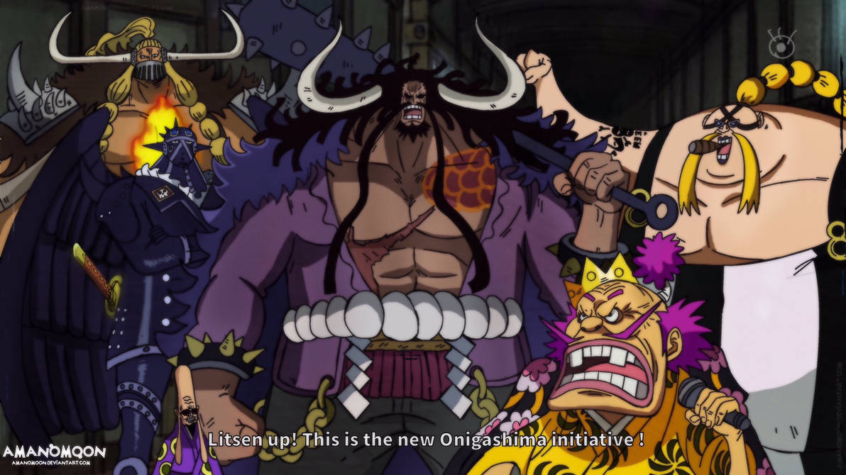 One Piece Chapter 984 Kaido Crew New Onigashima By Amanomoon On Deviantart One Piece Chapter 984 Kaido Crew New Onigashima By Amanomoon On Deviantart