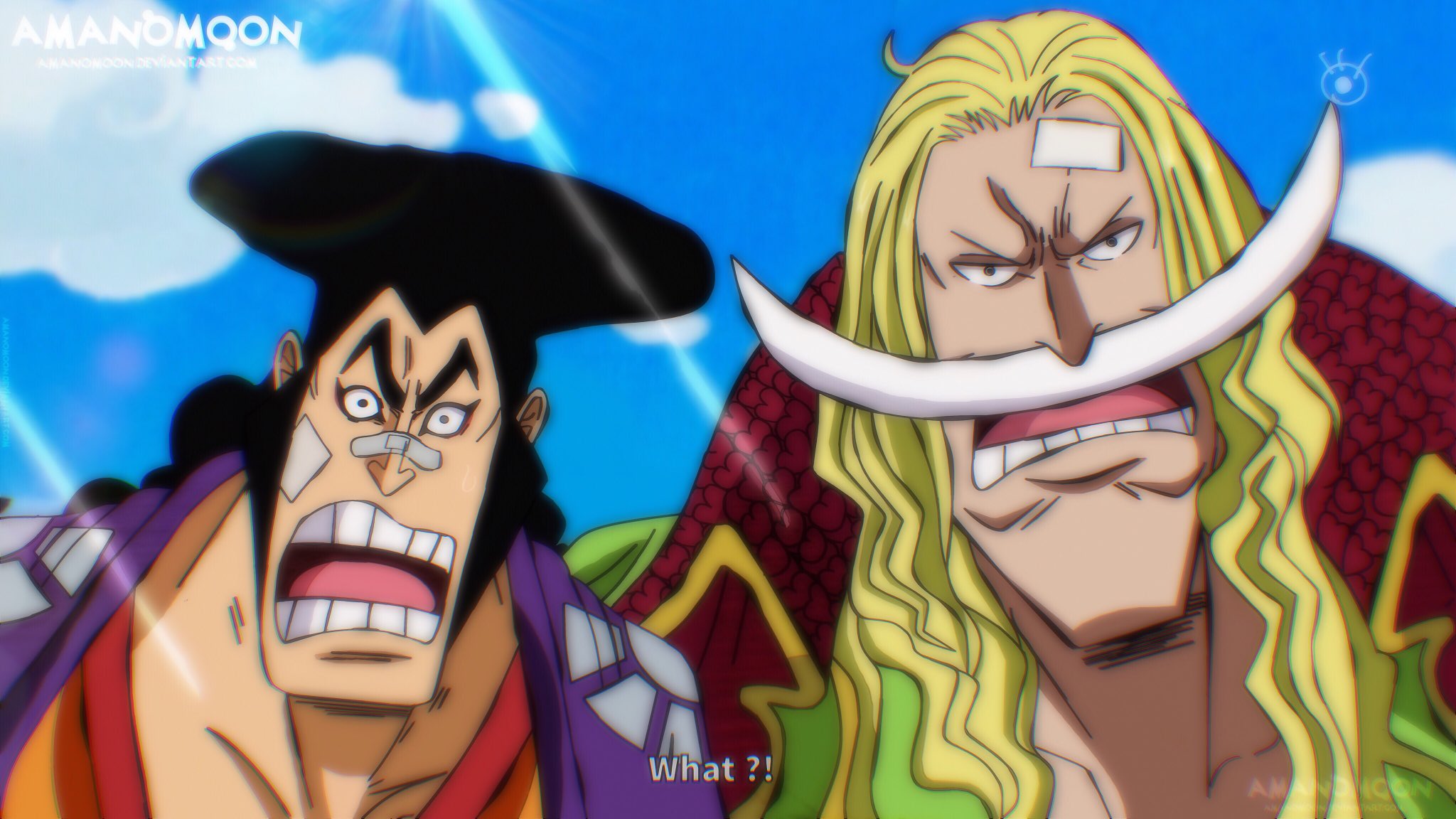 One Piece Oden Kozuki Whitebeard Roger Wano Anime By Amanomoon On Deviantart