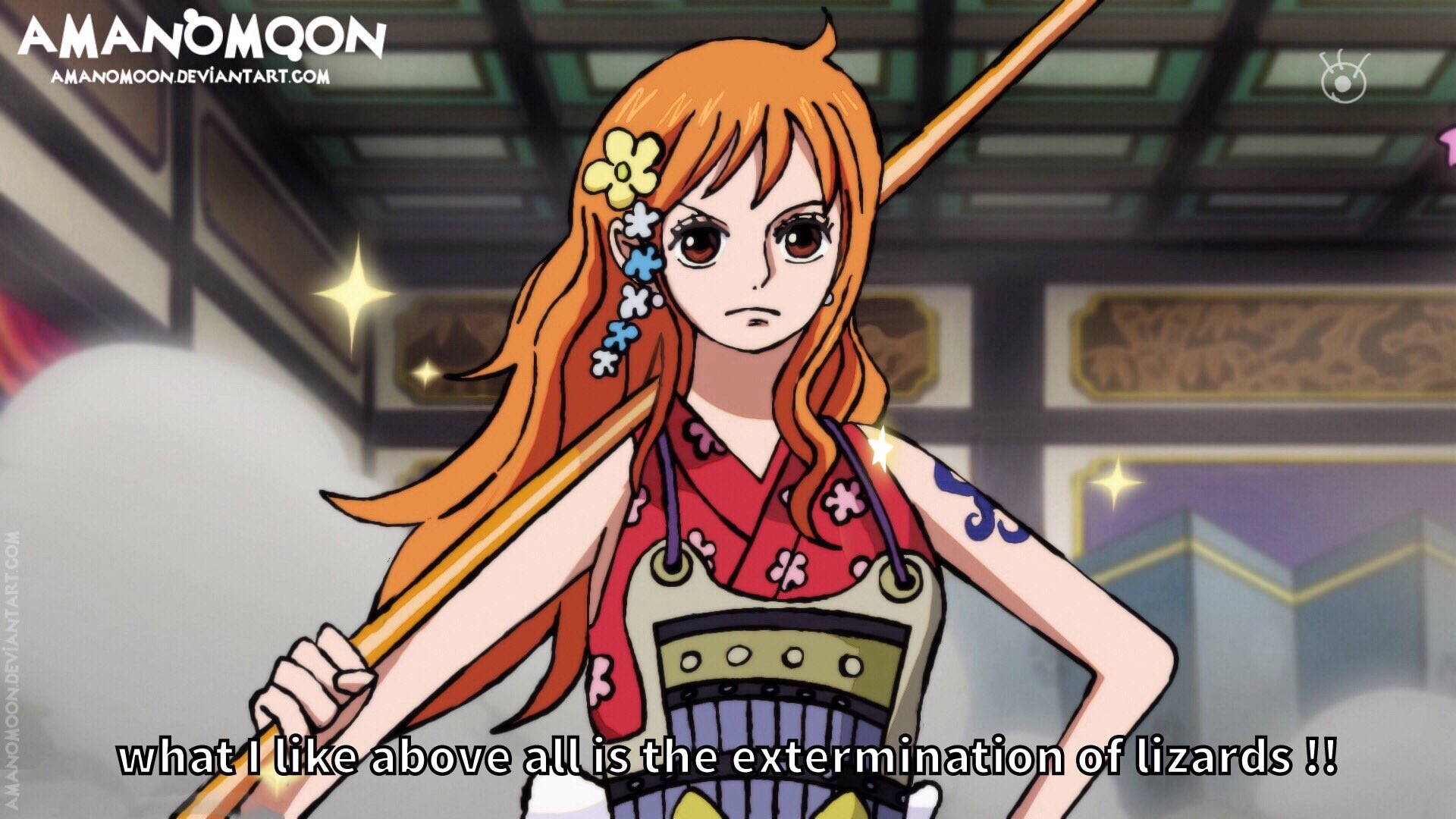 One Piece Chapter 991 Nami Onigashima Anime by Amanomoon on DeviantArt. 